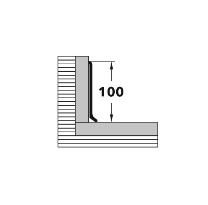 Алюминиевый плинтус Пл 100