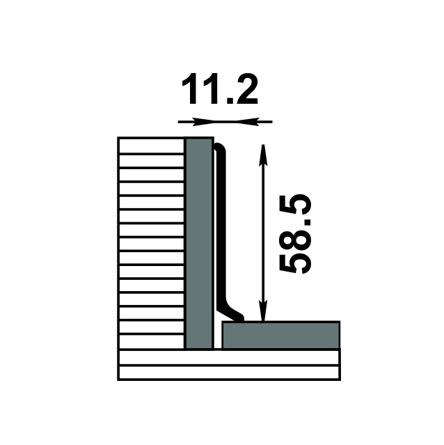 Плинтус approf артикул bpl 60 13 высота 60h мм