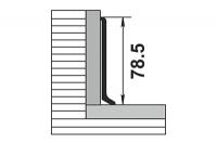 Алюминиевый плинтус Пл 80