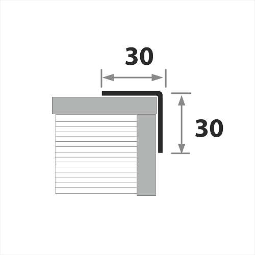 Защитный угол из нержавеющей стали ПУ 30