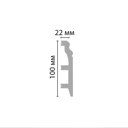 Плинтус напольный Decomaster D232