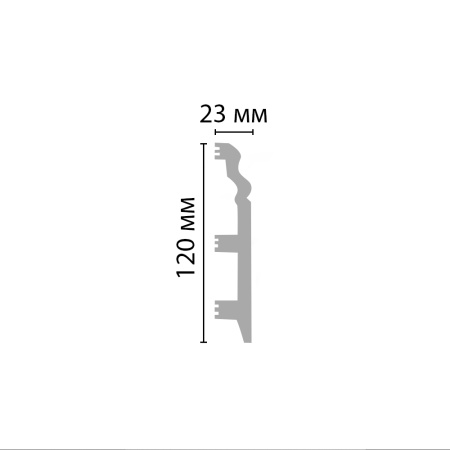 Плинтус напольный Decomaster D233