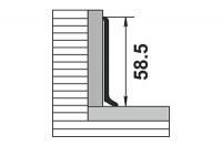 Алюминиевый плинтус Пл 60