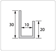 Профиль конечный "L" для панелей 10мм