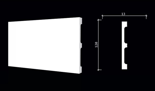 Плинтус полистирол DD710 120 мм