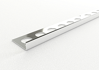 Профиль для плитки L-образный из нержавеющей стали ПК 01-6
