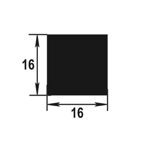 Штанга квадратная ШКв 16
