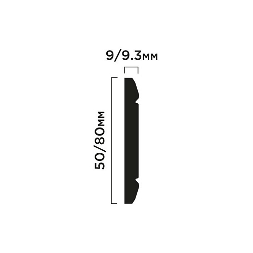 Молдинг ПОЛИСТИРОЛ HI WOOD 80,0мм х 9,3мм