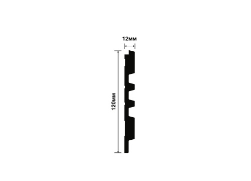 Панель LV121 W36 HI WOOD 120,0мм х 12,0мм х 2,7м.