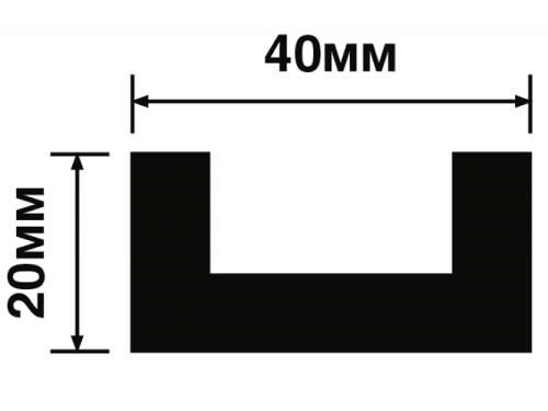 Молдинг G216 ПОЛИСТИРОЛ HI WOOD 40мм х 20мм х 2,7м.